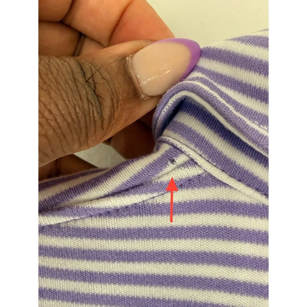Polo Ralph Lauren Polo Shirt Men's‎ Short Sleeve Purple Striped Classic Fit XL